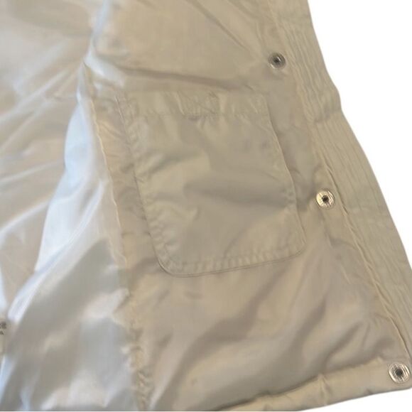 GAP Ivory Full Zip and Snap Faux Fur Trimmed Hooded Puffer Vest Size XL - Picture 7 of 13